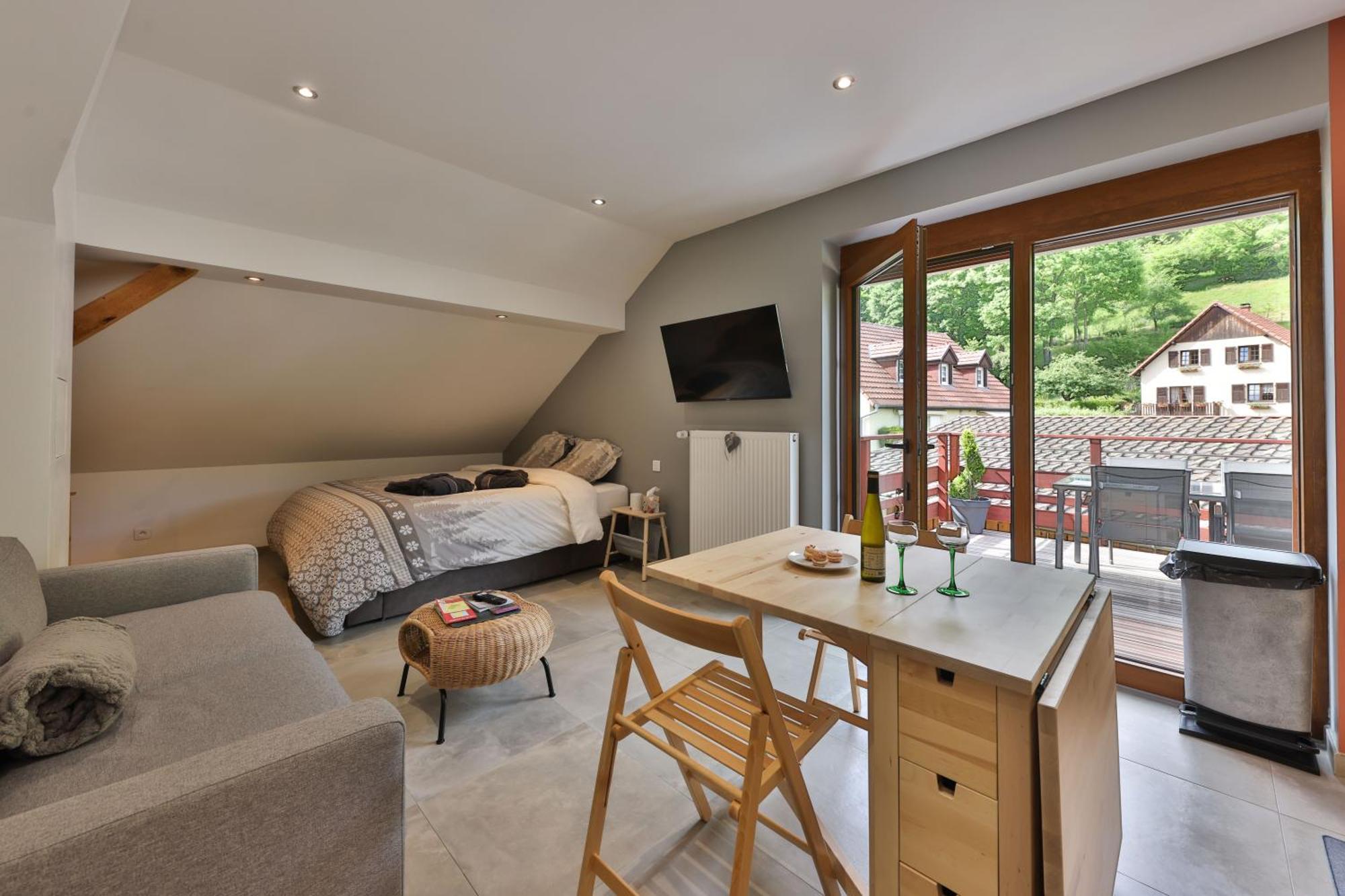 Gite Du Silberwald Charmant Gite Avec Spa - Jacuzzi , Acces Privatif Stosswihr الغرفة الصورة